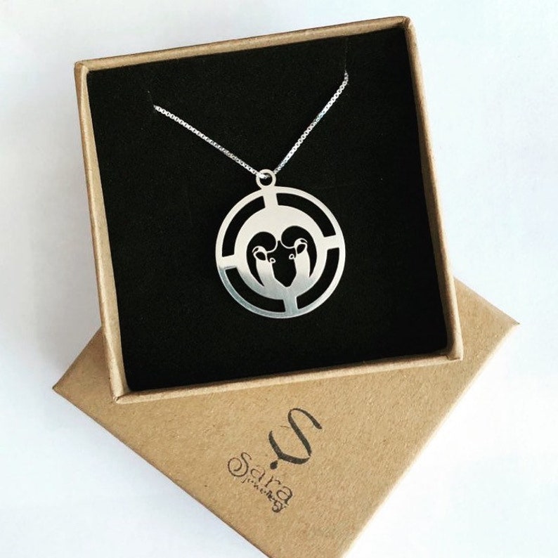 Sterling Silver Zodiac Sign Necklace, Personalized Astrology Jewelry Image 5