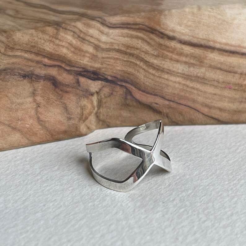 Sterling Silver Infinity Ring, Open Midi Ring, Promise Ring Image 5