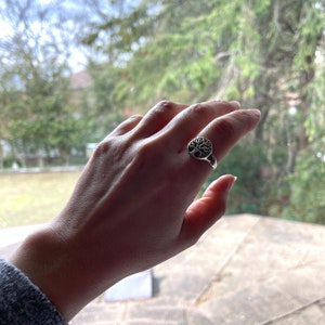 Men's Classic Sterling Silver Tree of Life Ring Timeless Design for Sophisticated Style. Crafted from 925 Silver and Available in sizes6-9 image8