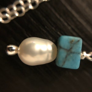 Freshwater Pearl With Sterling Silver Chain, Durable, Gift, Free Shipping image 7