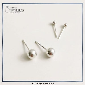 Minimalist 925 Silver Ball Studs - Subtle Elegance Image 10