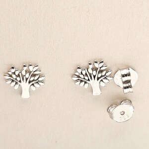 925 Silver Tree of Life Stud Earrings | Symbol of Growth and Strength Image 6