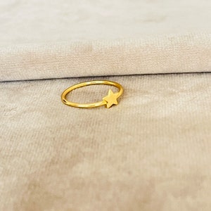 Tiny Star Ring In Sterling Silver - Silver Star Ring - Star Ring - Small Star Ring - Silver Star Size:5 Us 6 US 7 US 8 US Image 5