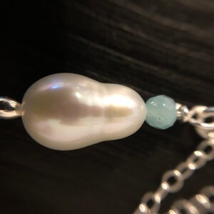 Freshwater Pearl With Sterling Silver Chain, Durable, Gift, Free Shipping image 9