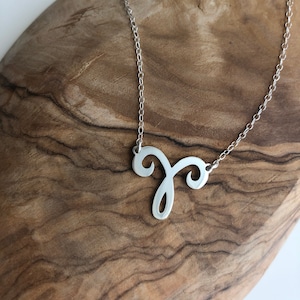 Minimal Zodiac Sign Pendants In Silver, Sterling Silver Personalized Necklace, Bridesmaid Gift image 3