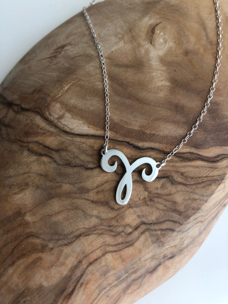 Minimal Zodiac Sign Pendants In Silver, Sterling Silver Personalized Necklace, Bridesmaid Gift image 3