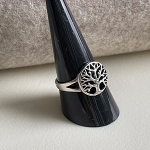 Men's Classic Sterling Silver Tree of Life Ring Timeless Design for Sophisticated Style. Crafted from 925 Silver and Available in sizes6-9 image5