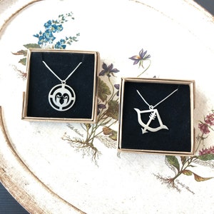 Sterling Silver Zodiac Sign Necklace, Personalized Astrology Jewelry Image 7