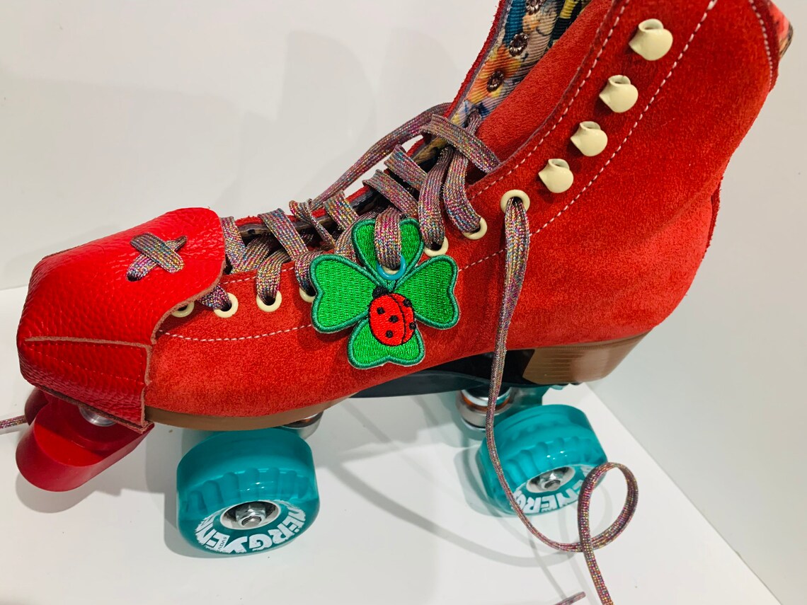 Roller Skate Accessories Four Leaf Clover Ladybug Double Etsy
