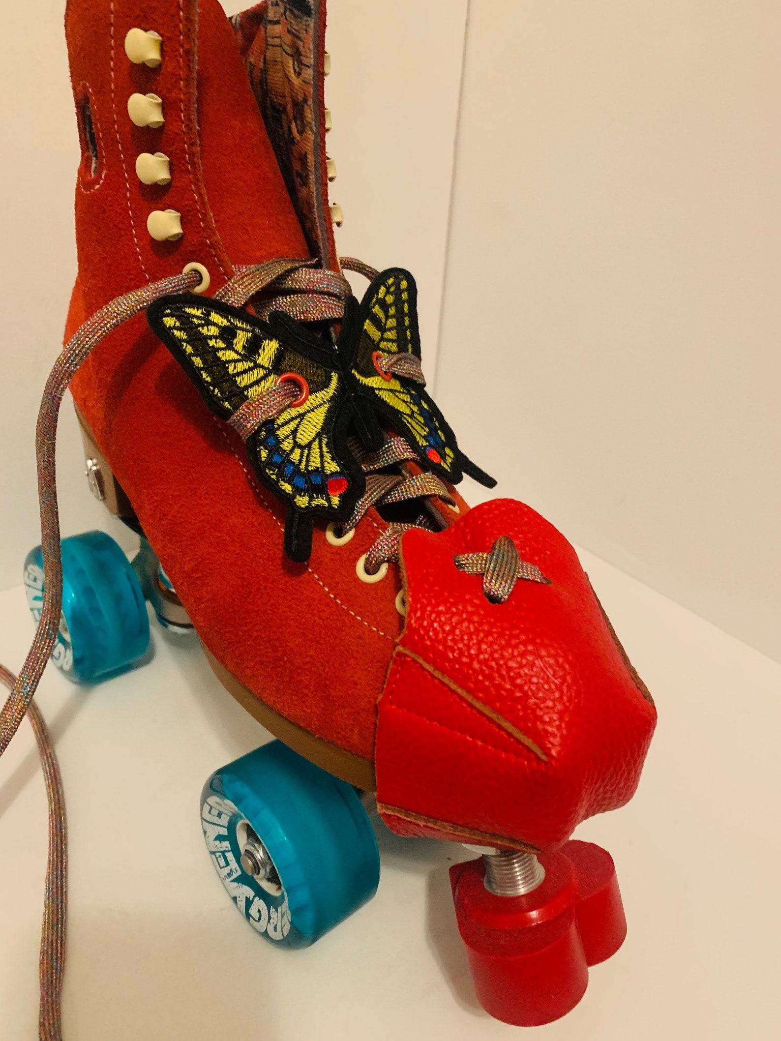 Roller Skate Accessories Butterfly Lace in Red Blue Etsy