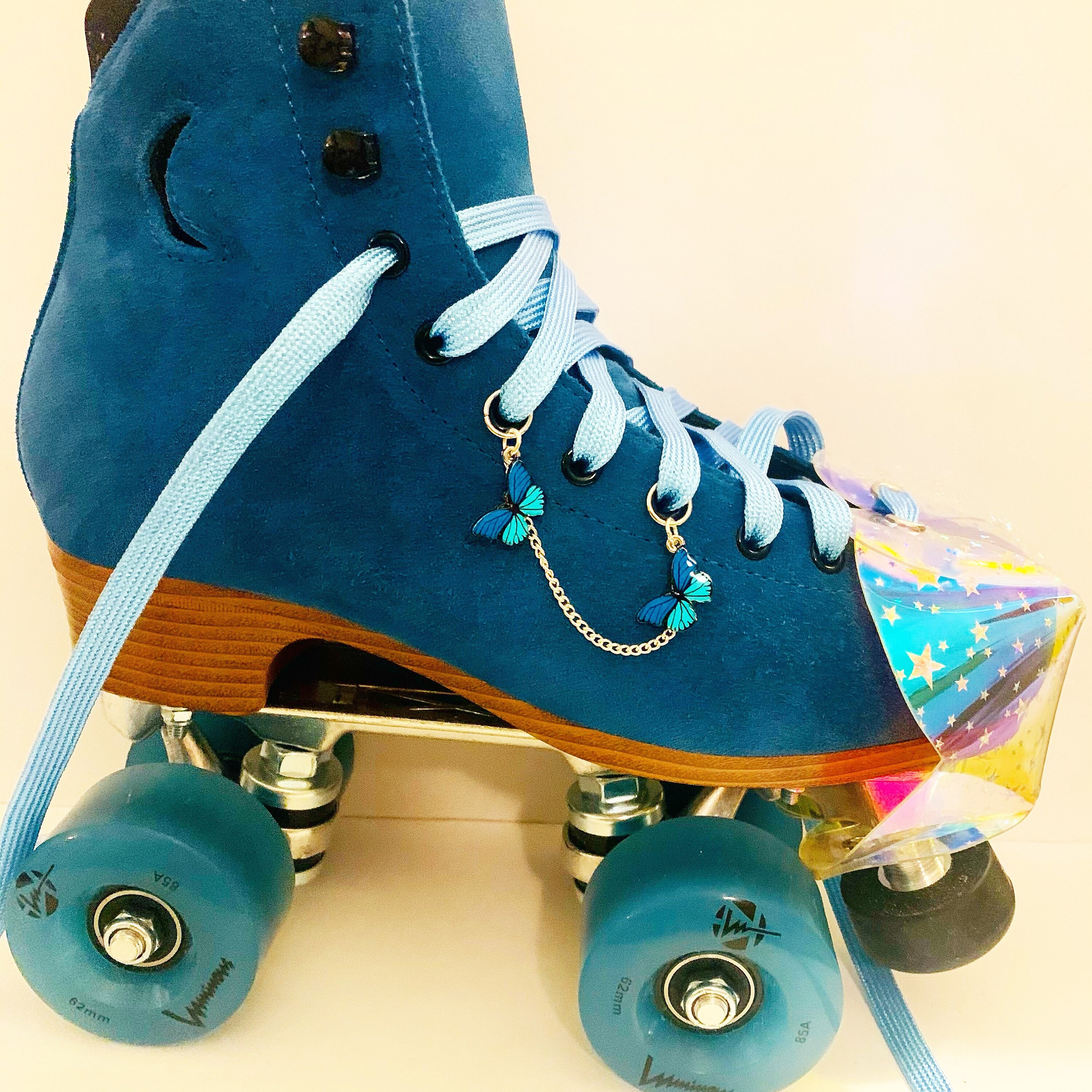 Roller Skate Accessories Butterflies Blue and Etsy