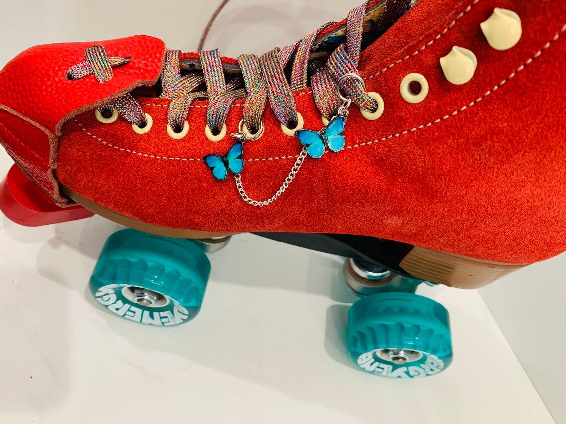 Roller Skate Accessories Butterflies Blue and Etsy