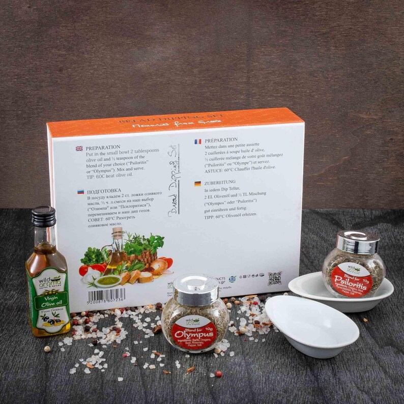 Kit for Bread Dipping Natural Spices Mix Olympus and Etsy