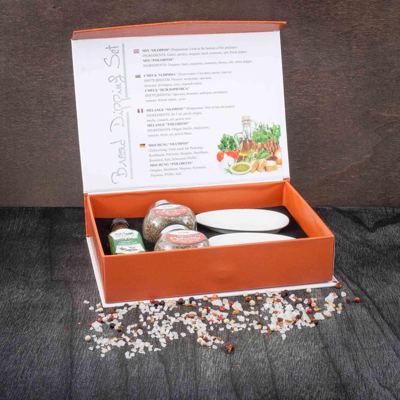 Kit for Bread Dipping Natural Spices Mix Olympus and Etsy