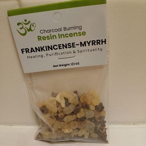 Frankincense & Myrrh High-quality Blend of Natural Resin Incense  - Used Since Pre Biblical Times for Healing, Purification and Spiritualy