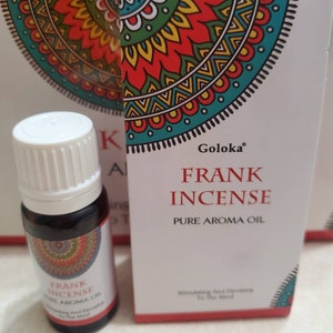 Frank Incense Pure Aroma Oil by Goloka  - Stimulating & Elevating To The Mind!