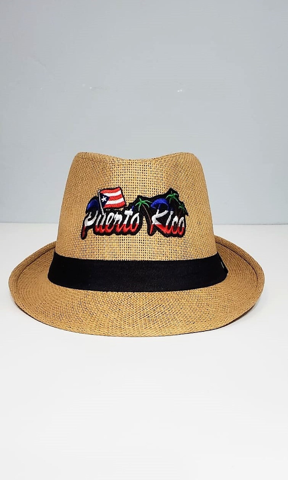 Straw Hat Fedora Puerto Rico Fedora Coqui Fedora Unisex - Etsy