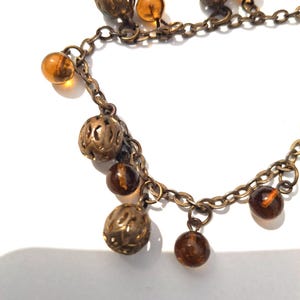 Vintage bracelet, glass bracelet, costume jewellery, sustainable, honey glass , czech glass, vintage jewellery , art deco, antique bracelet