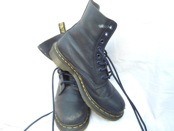 Blue Leather Dr Marten Boots Size 6 Boots Blue Boots Air - Etsy