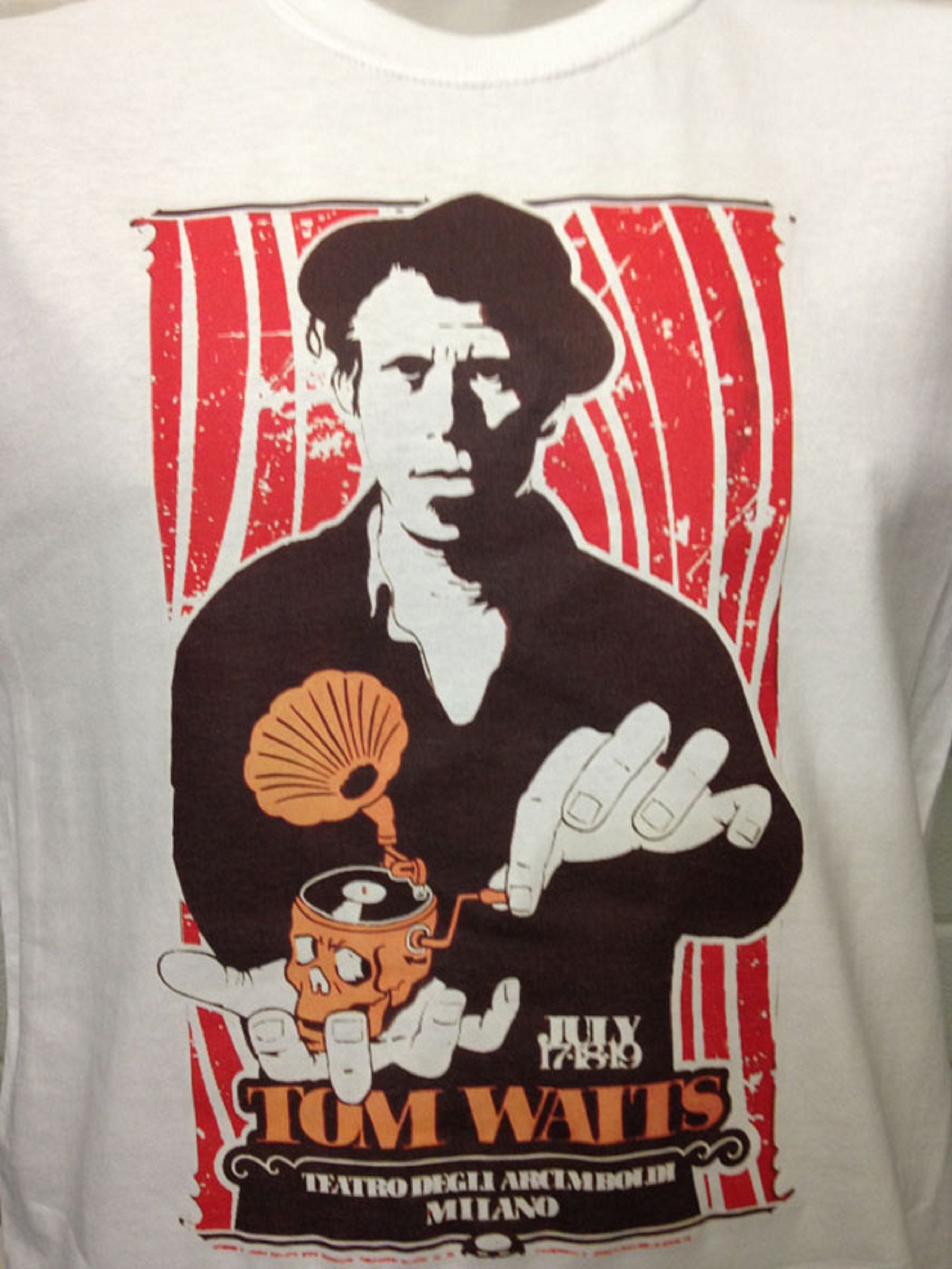 Tom Waits music t shirt sold by Rajat Jain | SKU 38737665 | Printerval
