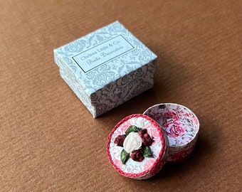 Miniature Dollhouse Victorian Decorative Box, 1:12 Scale