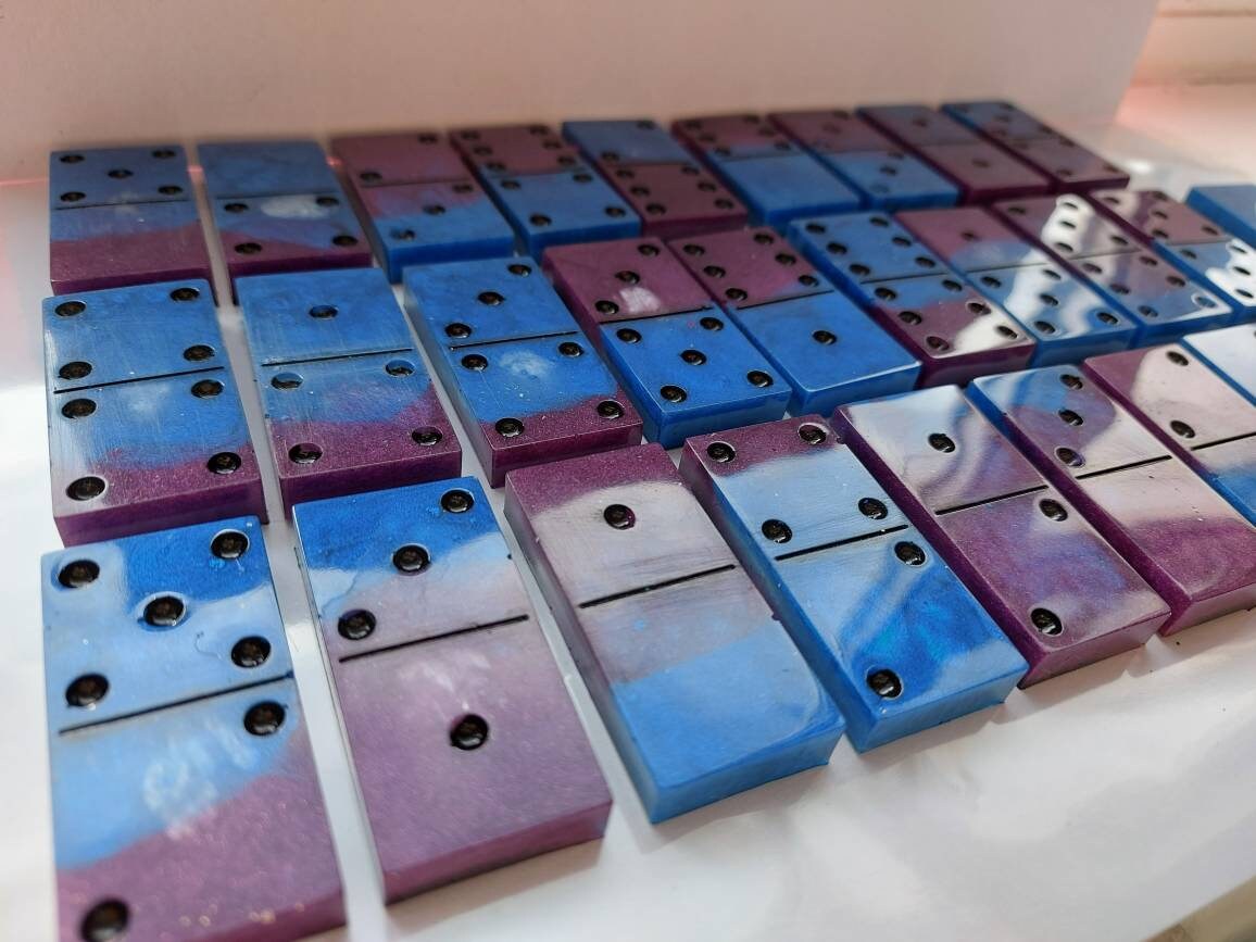 Resin Dominoes Full 28 piece set Etsy