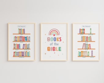 Books of the Bible Print: Christian Nursery Decor (Digital Download)