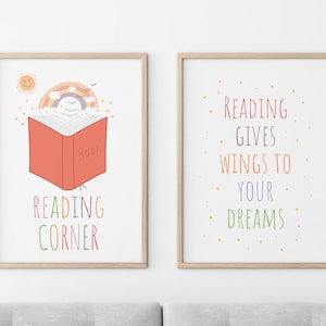 Leseecke Poster: Homeschool Klassenzimmer Dekor (Digitaler Download)