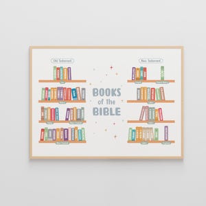Books of the Bible Print: Christian Nursery Decor (Digital Download)