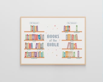 Books of the Bible Print: Christian Nursery Decor (Digital Download)