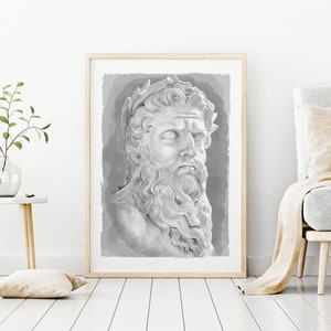 Zeus Poster: Greek Mythology Art Print (Digital Download)