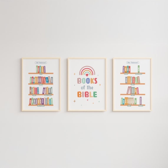 Books of the Bible, Christian Education, Nursery Bible Verse, Catholic School, Classroom Pack Christian, Homeschool, Catholic Prints