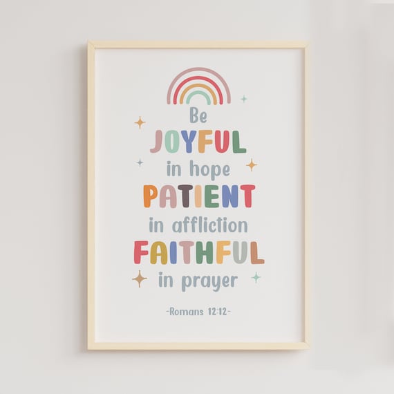 Kids Bible Verse, Christian Classroom, Church, Sunday School Decor, Christian Education, Homeschool, Catholic Prints