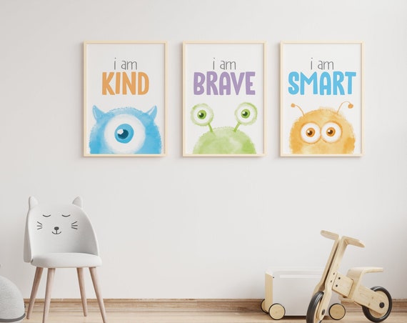 Monsters Classroom Decor, School Psychologist Office Decor, School Counselor Office Decor, Teacher Classroom Decor, Homeschool Print