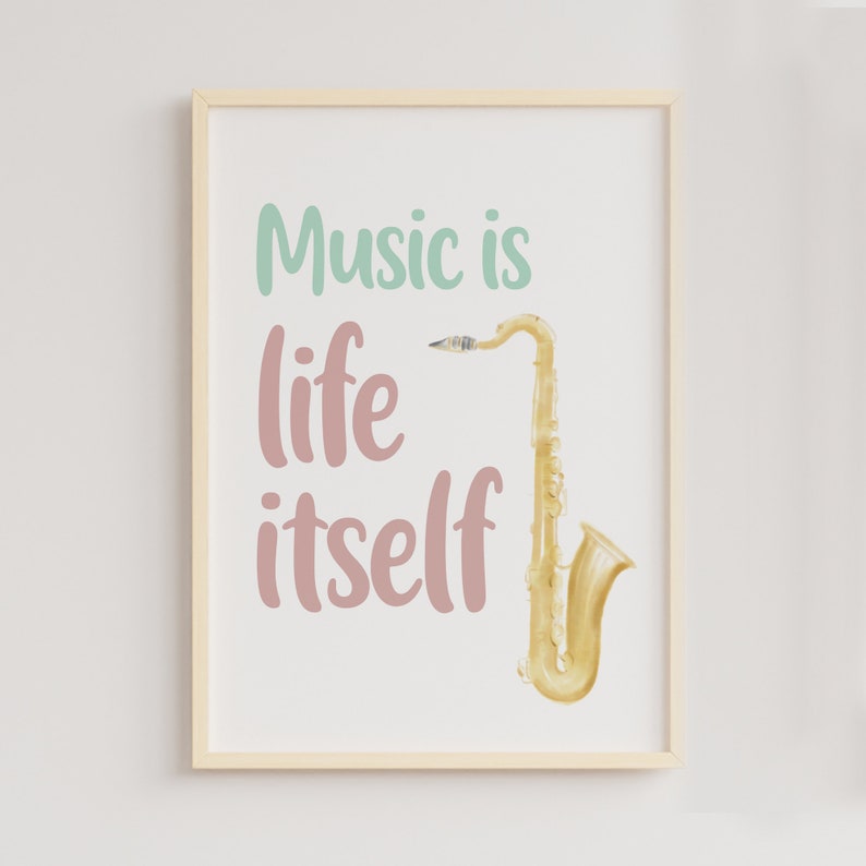 music-quotes-poster-set-pastel-watercolor-instruments-music-classroom