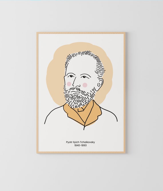 Classical Composers Poster | Tchaikovsky Poster, Music Classroom & Home Decor | Classical Music Wall Art