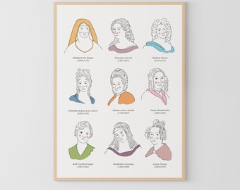 Female Composers Poster: Classical Music Classroom Decor (Digital Download)