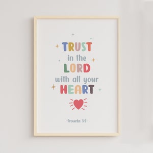 Kids Bible Verse, Christian Classroom, Church, Sunday School Decor, Christian Education, Homeschool, Catholic Prints