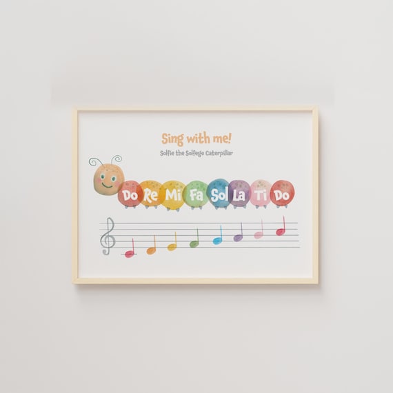 Do Re Mi Poster, Solfege Music Education Print