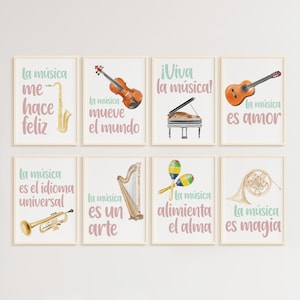 Poster muziekcitaten, muziekeducatie, inspirerend klasdecor