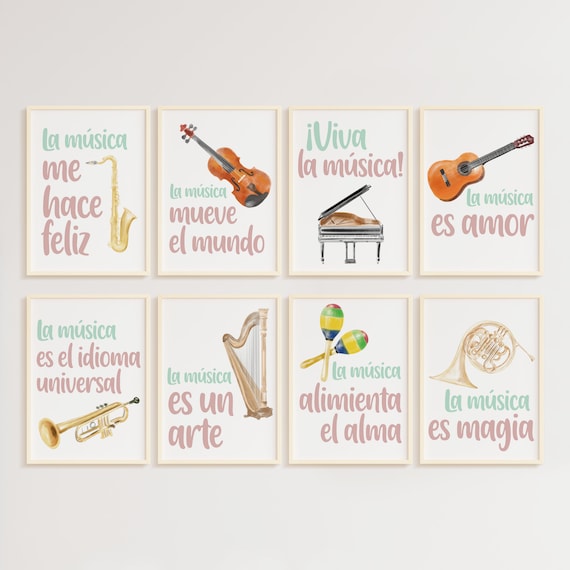 Music Quotes Poster Se, Music Education, Inspirational Classroom Decor