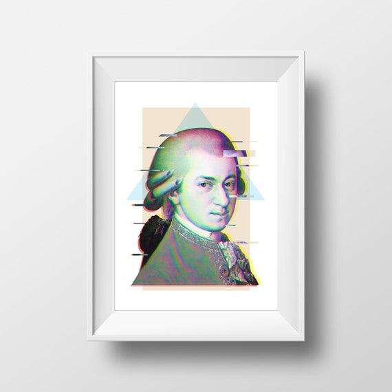 Mozart Poster | Classic Wall Art Print for Music Lovers | Perfect Gift for Musicians & Enthusiasts