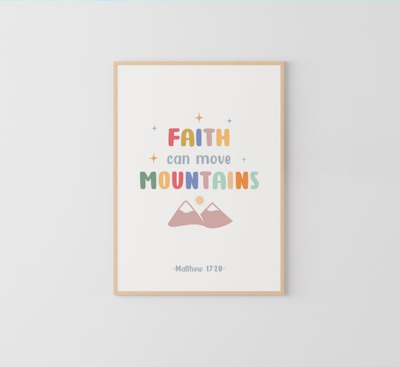 Kids Bible Verse Prints for Classroom & Sunday School - Christian Educational Posters, Church Nursery Decor, Digital Download