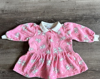 Vintage Oshkosh bunny rabbits top/dress