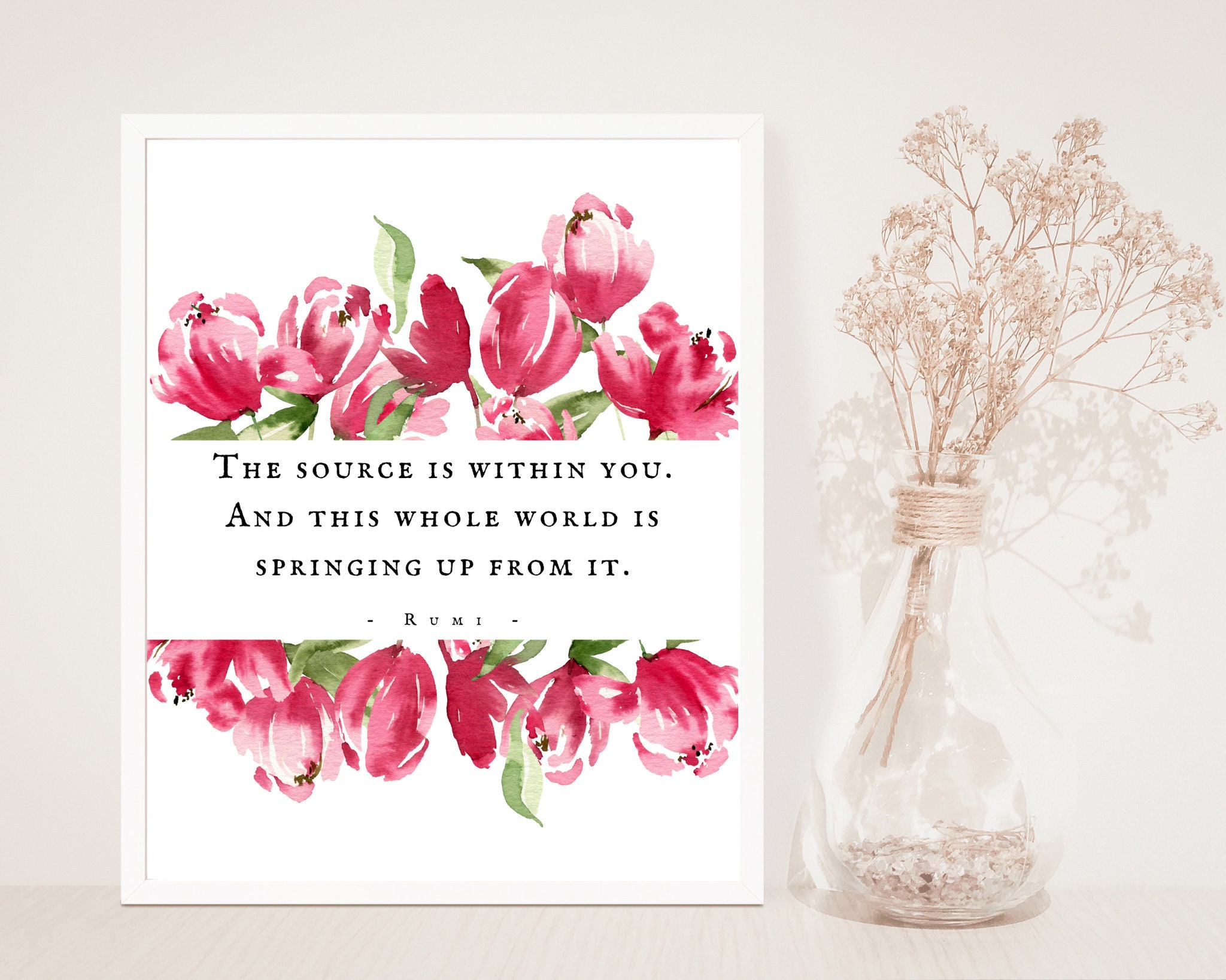 The Source is Within You - and This Whole World is Springing up From It ...