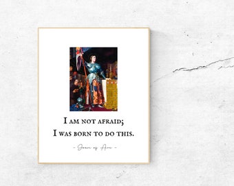 Joan of Arc Print - I am not afraid; I was born to do this - Painting by Jean Auguste Dominique Ingres, 1854 - Coronation - Unframed Print