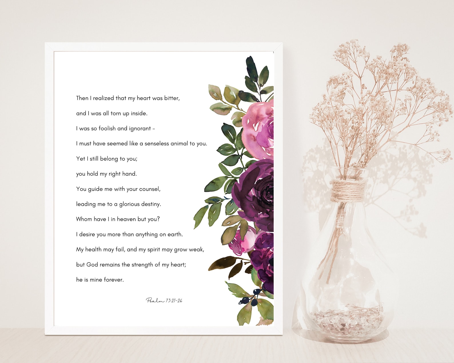 Psalm 73 21 26 Bible Verse Inspirational Quote Wall Art Etsy psalm-73-21-26-bible-verse-inspirational-quote-wall-art-etsy