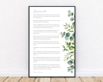 Desiderata-Max Ehrmann-Go placidly amid the noise and the haste-Be cheerful-Strive to be happy-Prose Poetry-Things Desired-Inspiration