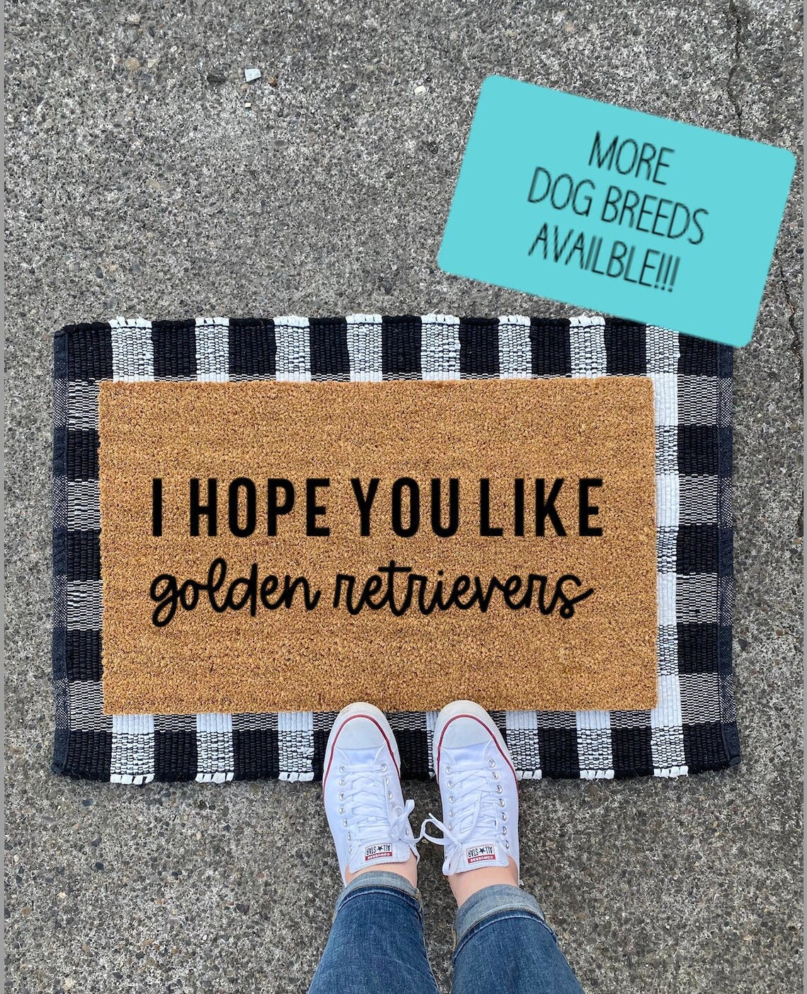 Hope You Like Dogs Doormat Dog Doormat Golden Retriever Etsy