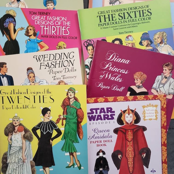 Paper Doll Books from 80s/90s - Choose your book!